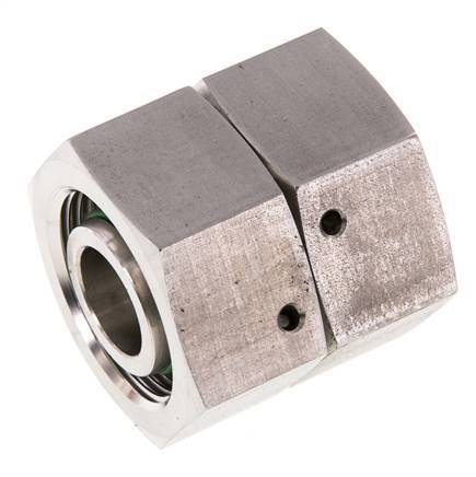 25S Acero inoxidable Recto con Rótula 400 bar FKM Junta tórica Cono de estanqueidad ISO 8434-1