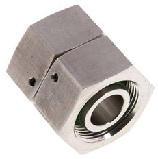 25S Acero inoxidable Recto con Rótula 400 bar FKM Junta tórica Cono de estanqueidad ISO 8434-1