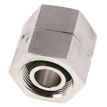 25S Acero inoxidable Recto con Rótula 400 bar FKM Junta tórica Cono de estanqueidad ISO 8434-1