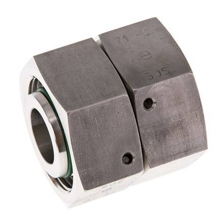 30S Acero inoxidable Recto con Rótula 400 bar FKM Junta tórica Cono de estanqueidad ISO 8434-1