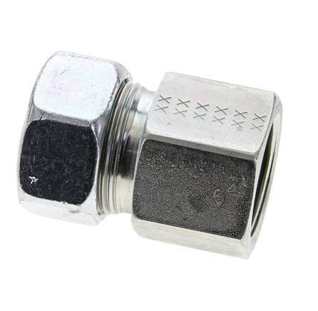 28L & M33x2 Zink plated Steel Straight Cutting Fitting with Female Threads 160 bar ISO 8434-1