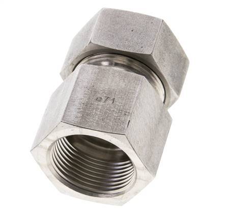 28L & M33x2 Stainless Steel Straight Cutting Fitting with Female Threads 160 bar ISO 8434-1