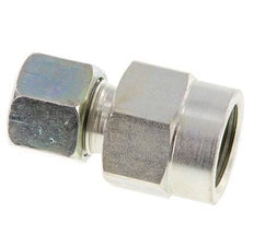 10S y G1/2'' Racor recto de acero galvanizado con rosca hembra para manómetros 630 bar ISO 8434-1