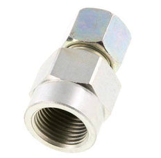 10S y G1/2'' Racor recto de acero galvanizado con rosca hembra para manómetros 630 bar ISO 8434-1