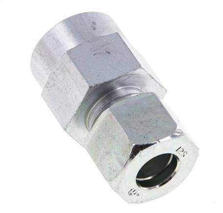 12S & G1/2'' Racor recto de acero zincado con rosca hembra para manómetros 630 bar ISO 8434-1