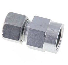 12S & G1/2'' Racor recto de acero zincado con rosca hembra para manómetros 630 bar ISO 8434-1