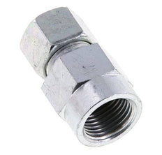 12S & G1/2'' Racor recto de acero zincado con rosca hembra para manómetros 630 bar ISO 8434-1