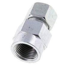 12S & G1/2'' Racor recto de acero zincado con rosca hembra para manómetros 630 bar ISO 8434-1