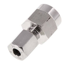 Accesorio de corte recto de acero inoxidable 6L y G1/4'' con rosca hembra para manómetros de 315 bar ISO 8434-1