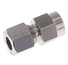 Accesorio de corte recto de acero inoxidable 10L y G1/4'' con rosca hembra para manómetros de 315 bar ISO 8434-1