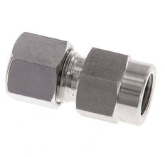 Accesorio de corte recto de acero inoxidable 10L y G1/4'' con rosca hembra para manómetros de 315 bar ISO 8434-1
