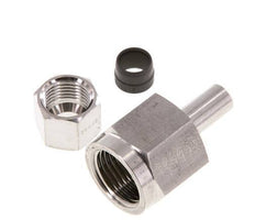 10S y G1/2'' Rótula recta de acero inoxidable con rosca hembra para manómetros 630 bar ISO 8434-1