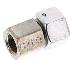 12L & G1/4'' Acero zincado Rótula recta con rosca hembra para manómetros 315 bar Cono de estanqueidad NBR ISO 8434-1