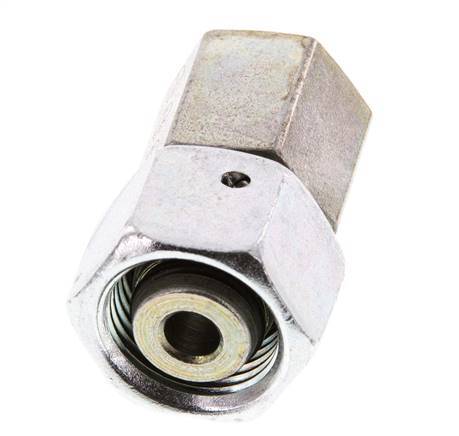 12L & G1/4'' Acero zincado Rótula recta con rosca hembra para manómetros 315 bar Cono de estanqueidad NBR ISO 8434-1