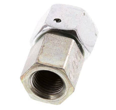 12L & G1/4'' Acero zincado Rótula recta con rosca hembra para manómetros 315 bar Cono de estanqueidad NBR ISO 8434-1