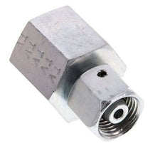 8S & G1/2'' Acero zincado Rótula recta con rosca hembra para manómetros 630 bar Cono de estanqueidad NBR ISO 8434-1