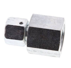 8S & G1/2'' Acero zincado Rótula recta con rosca hembra para manómetros 630 bar Cono de estanqueidad NBR ISO 8434-1