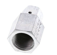 8S & G1/2'' Acero zincado Rótula recta con rosca hembra para manómetros 630 bar Cono de estanqueidad NBR ISO 8434-1