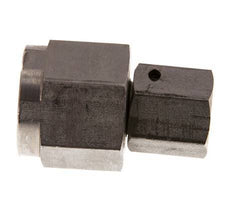 8S y G1/2'' Rótula recta de acero inoxidable con rosca hembra para manómetros 630 bar Cono de estanqueidad FKM ISO 8434-1