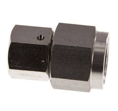 10S y G1/2'' Rótula recta de acero inoxidable con rosca hembra para manómetros 630 bar Cono de estanqueidad FKM ISO 8434-1