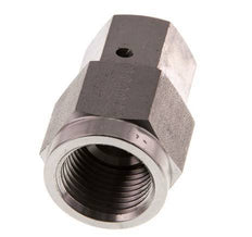 10S y G1/2'' Rótula recta de acero inoxidable con rosca hembra para manómetros 630 bar Cono de estanqueidad FKM ISO 8434-1