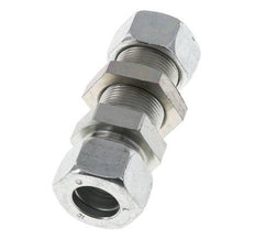 Racor de corte recto de acero galvanizado 18L Pasamuros 315 bar ISO 8434-1