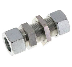 22L Acero Zincado Racor Recto Pasamuros 160 bar ISO 8434-1