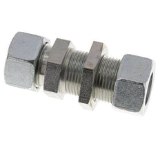 22L Acero Zincado Racor Recto Pasamuros 160 bar ISO 8434-1