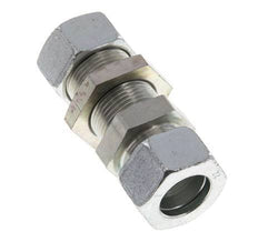 22L Acero Zincado Racor Recto Pasamuros 160 bar ISO 8434-1