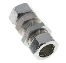 Racor recto de acero cincado 28L Pasamuros 160 bar ISO 8434-1
