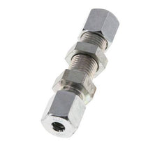 6S Acero Zincado Racor Recto Pasamuros 630 bar ISO 8434-1