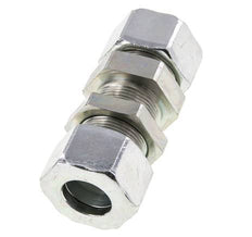 25S Acero Zincado Racor Recto Pasamuros 400 bar ISO 8434-1