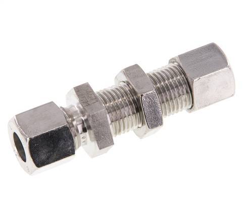 Accesorio de corte recto de acero inoxidable 10L Pasamuros 315 bar ISO 8434-1
