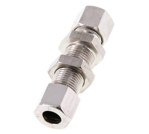 Accesorio de corte recto de acero inoxidable 10L Pasamuros 315 bar ISO 8434-1