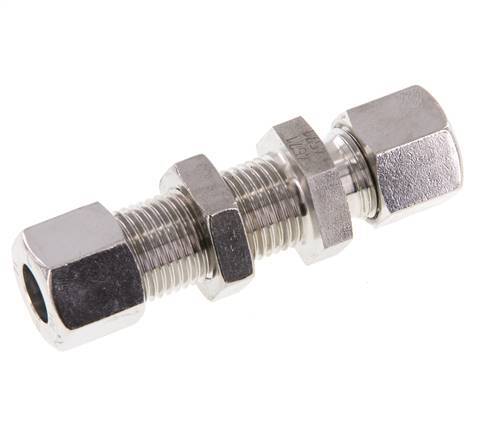 Accesorio de corte recto de acero inoxidable 10L Pasamuros 315 bar ISO 8434-1