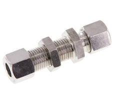 Accesorio de corte recto de acero inoxidable 10L Pasamuros 315 bar ISO 8434-1