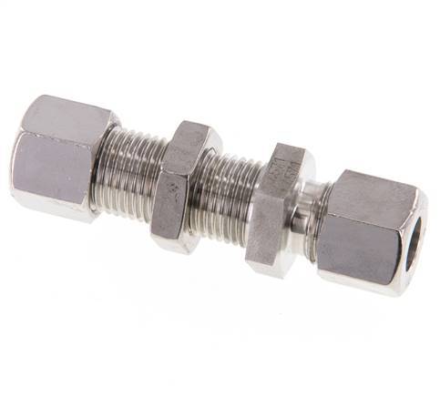 Accesorio de corte recto de acero inoxidable 10L Pasamuros 315 bar ISO 8434-1