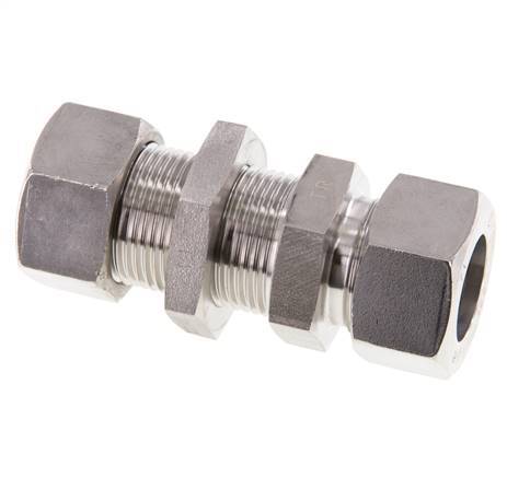 Accesorio de corte recto 22L de acero inoxidable Bulkhead 160 bar ISO 8434-1