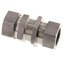 Racor de corte recto de acero inoxidable 35L Pasamuros 160 bar ISO 8434-1