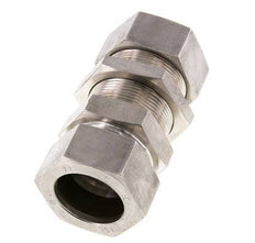 Racor de corte recto de acero inoxidable 35L Pasamuros 160 bar ISO 8434-1