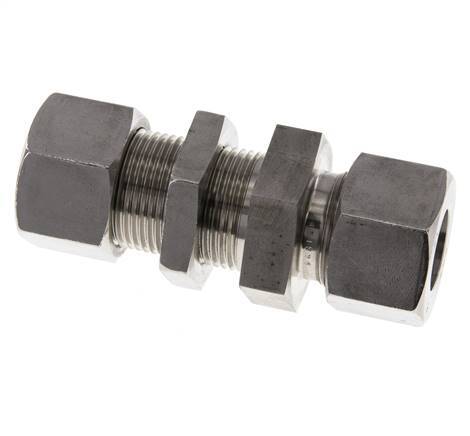 20S Accesorio de corte recto de acero inoxidable Bulkhead 400 bar ISO 8434-1
