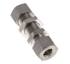 Racor de compresión recto pasamuros de acero inoxidable 15L 315 bar ISO 8434-1