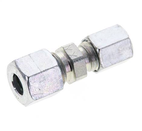 6L & 8L Zink plated Steel Straight Cutting Fitting 315 bar ISO 8434-1 [2 Pieces]