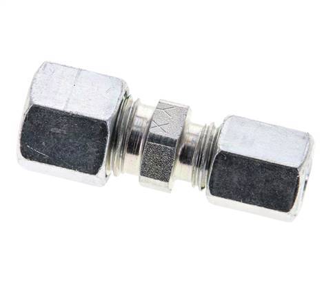 6L & 8L Zink plated Steel Straight Cutting Fitting 315 bar ISO 8434-1 [2 Pieces]