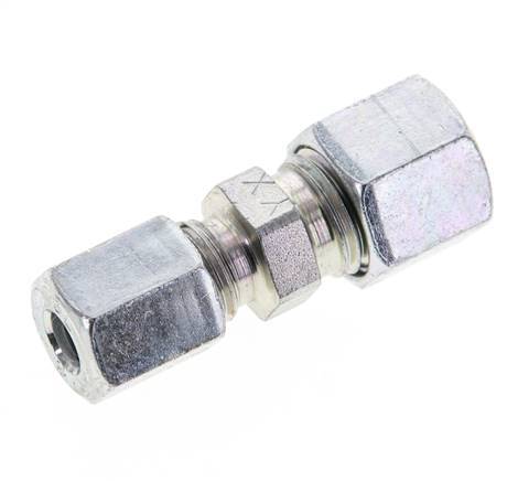6L & 8L Zink plated Steel Straight Cutting Fitting 315 bar ISO 8434-1 [2 Pieces]