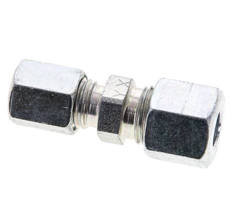 6L & 8L Zink plated Steel Straight Cutting Fitting 315 bar ISO 8434-1 [2 Pieces]