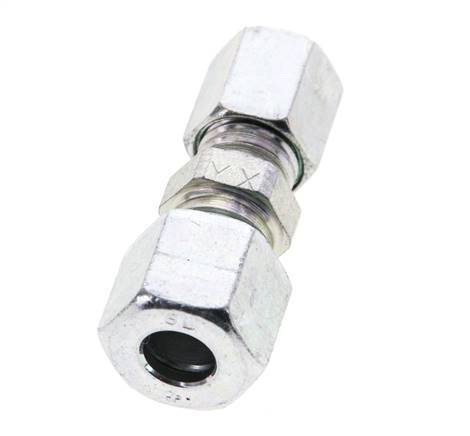 6L & 8L Zink plated Steel Straight Cutting Fitting 315 bar ISO 8434-1 [2 Pieces]