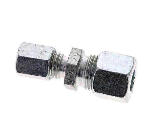 6L & 10L Zink plated Steel Straight Cutting Fitting 315 bar ISO 8434-1 [2 Pieces]