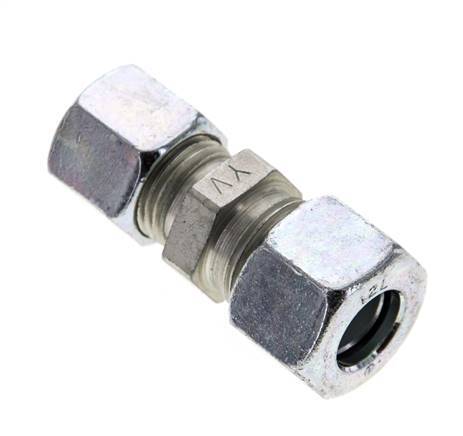 10L & 12L Zink plated Steel Straight Cutting Fitting 315 bar ISO 8434-1