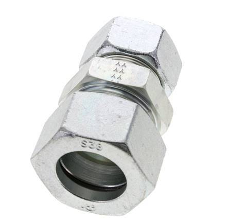 30S & 38S Zink plated Steel Straight Cutting Fitting 315 bar ISO 8434-1